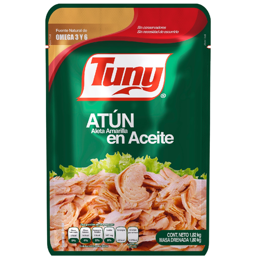 ATUN TUNY ACEITE POUCH 1.820 KG