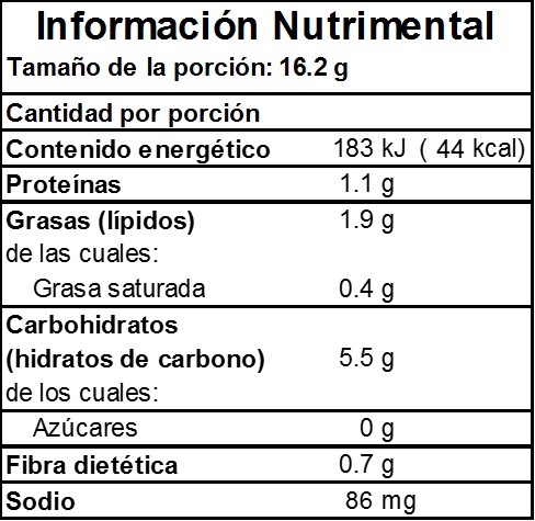 FLAUTA POLLO 20 PZAS 324 GRS DET CZO FLAUTA POLLO 20 PZAS 324 GRS DET CZO