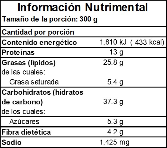 ENCHILADAS SUIZAS SUGERENCIAS DEL CHEF 235G ENCHILADAS SUIZAS SUGERENCIAS DEL CHEF 235G