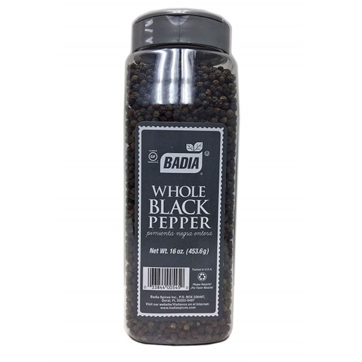 PIMIENTA NEGRA ENTERA 1/453.6 G BADIA